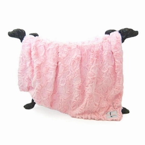 Bella Dog Blanket Baby Pink fleece dog blanket,soft dog throw,cozy pet blanket