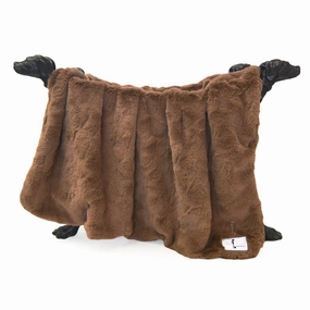 Bella Dog Blanket Mocha fleece dog blanket,soft dog throw,cozy pet blanket