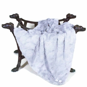 Bella Dog Blanket Silver fleece dog blanket,soft dog throw,cozy pet blanket
