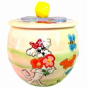 Bichon Frise 3 Dog Treat Jar pet apparel,dog hoodie,fashionable pet wear