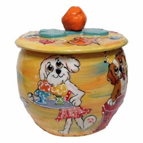 Bichon Frise 5 Dog Treat Jar pet apparel,dog hoodie,fashionable pet wear