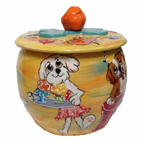 Bichon Frise 5 Dog Treat Jar pet apparel,dog hoodie,fashionable pet wear