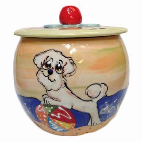 Bichon Frise 6 Dog Treat Jar pet apparel,dog hoodie,fashionable pet wear