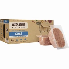 Big Dog BARF Goat Grain-Free Frozen Raw Dog Food 3kg raw pet food,frozen meat dog,raw feeding dog