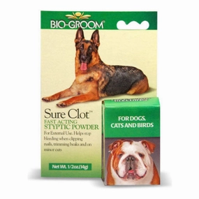 Bio-Groom Sure Clot Styptic Powder 0.5oz food toppers for dogs,dog gravy,dog flavor boost