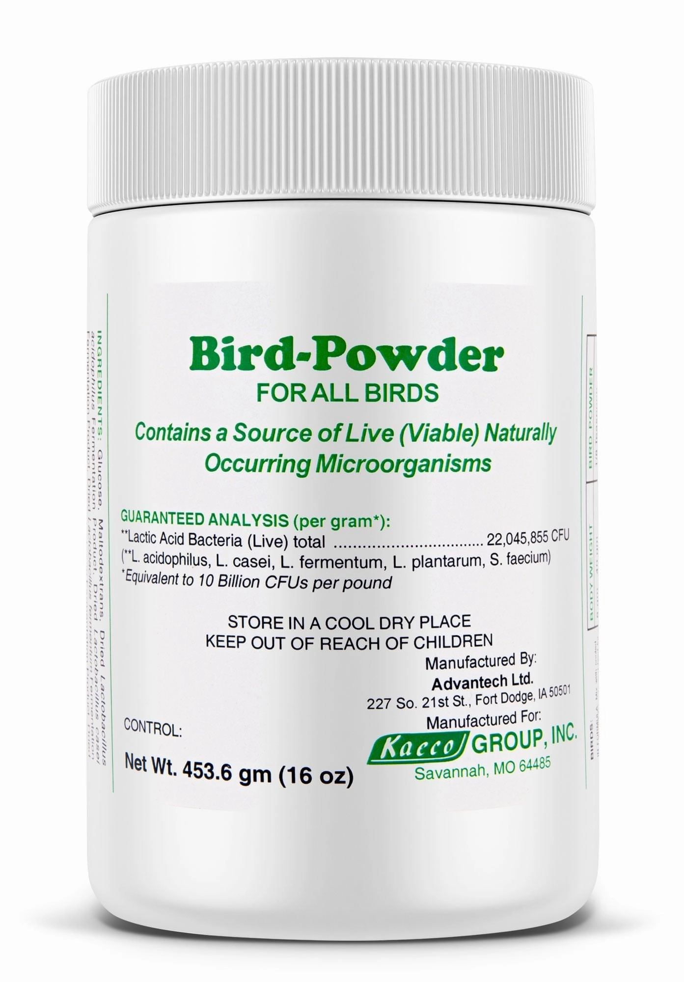 Bird-Powder (Probiotic) for All Birds, 16 oz soft chew treat,chewy dog snacks,tender bites for dogs