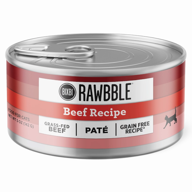 Bixbi RAWBBLE Wet Cat Food Pts Beef Recipe grain free wet cat food,senior cat wet food,cat pt