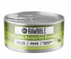 Bixbi RAWBBLE Wet Cat Food Pts Chicken Kitten Recipe grain free wet cat food,senior cat wet food,cat pt