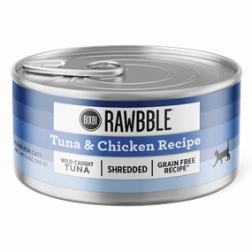 Bixbi RAWBBLE Wet Cat Food Shredded Tuna & Chicken Recipe grain free wet cat food,senior cat wet food,cat pt