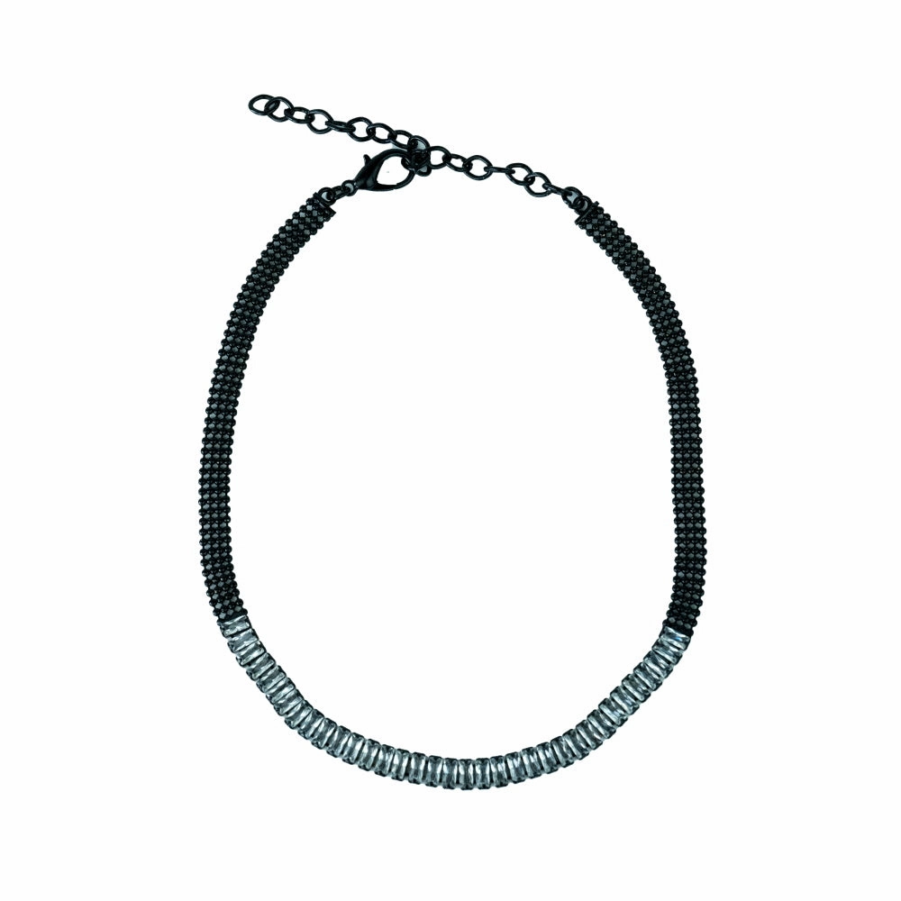 Black Diamante Dog Necklace english tack set,horse saddle gear,equestrian supplies