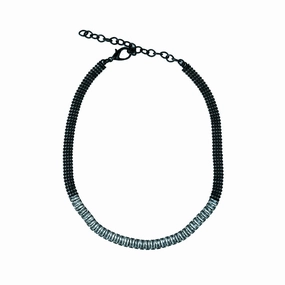Black Diamante Dog Necklace english tack set,horse saddle gear,equestrian supplies
