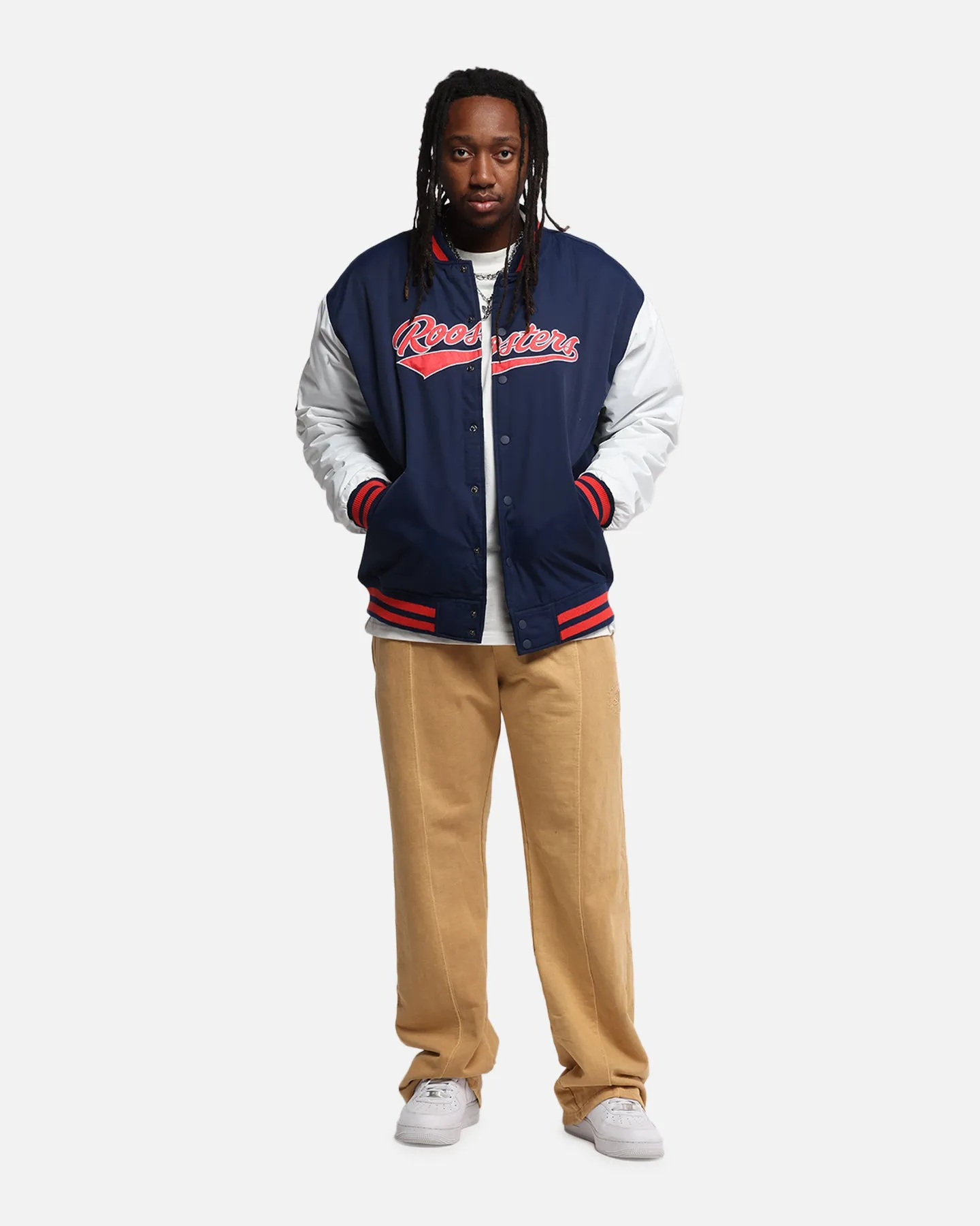 Bleacher Athletic Sydney Roosters NRL 1908 Baseball Varsity Jacket Official Team Colour