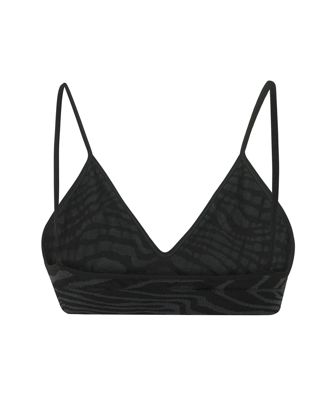 BLISSFUL Bikini Bra Top | Zebra Jacquard