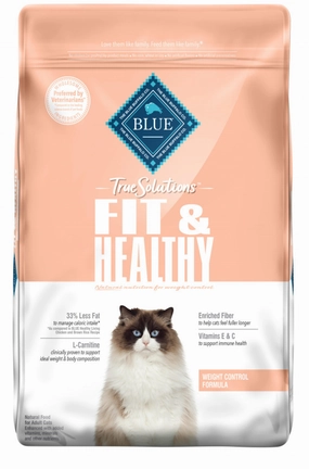 Blue Buffalo True Solutions Fit & Healthy Weight Control Formula Adult Dry Cat Food cat toys and food,complete cat care,all in one cat kit