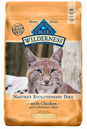 Blue Buffalo Wilderness High-Protein Grain-Free Adult Weight Control Chicken Recipe Dry Cat Food cat toys and food,complete cat care,all in one cat kit