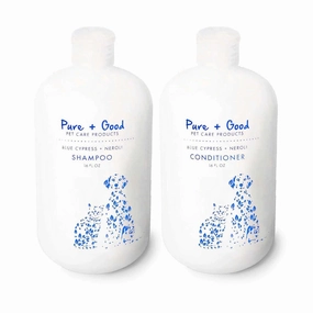 Blue Cypress   Neroli Dog Shampoo/Conditioner Set dog brush,grooming comb,pet trimming kit