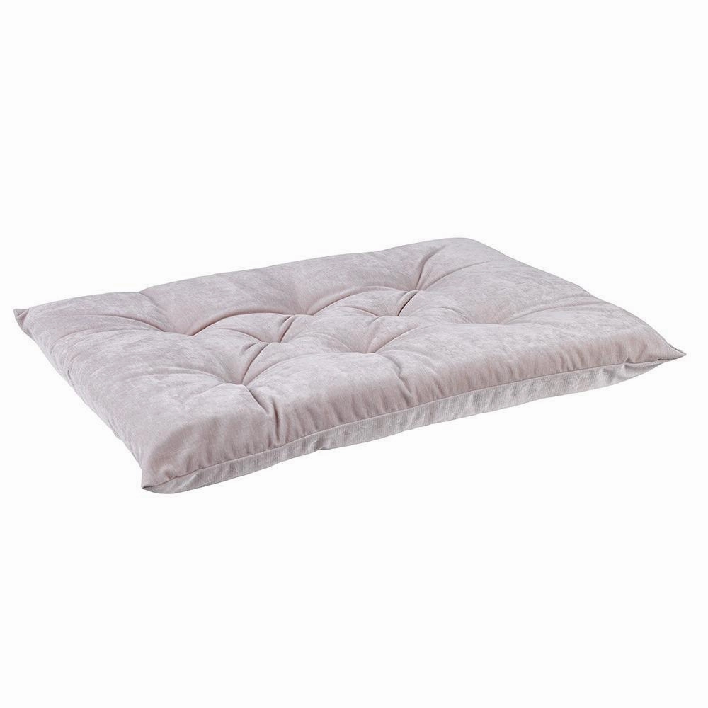 Blush Microvelvet Tufted Cushion Dog Crate Mat crate mat,memory foam pad,dog bed cushion