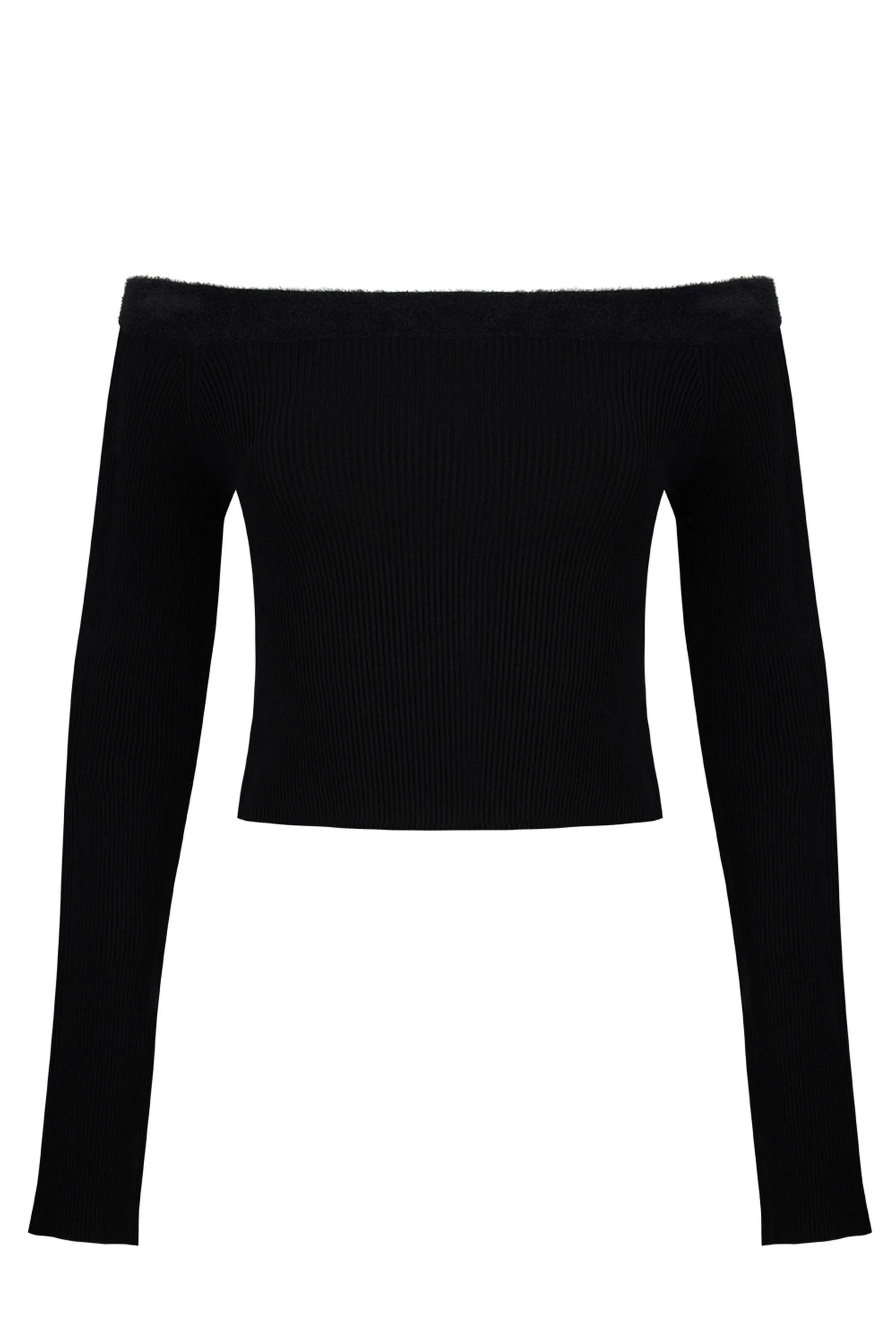 Boat Neck Knitwear Sweater