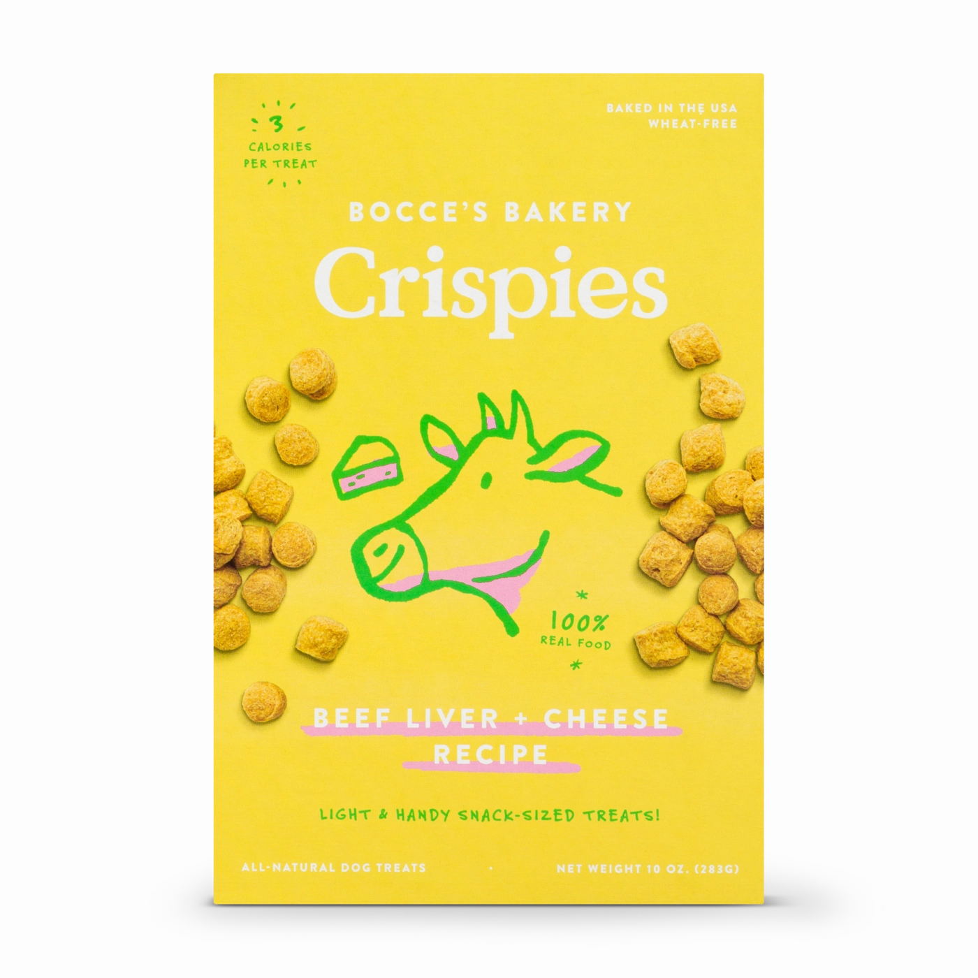 Bocces Crispies Beef Liver   Cheese Recipe 10oz box dog biscuit treats,crunchy dog snacks,dog cookies