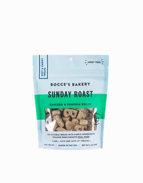 Bocces Everyday Soft & Chewy Treats - Sunday Roast 6oz bag barn supply,horse stable organizer,poultry waterer
