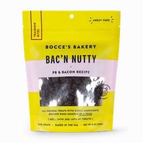 Bocces Everyday Training Bites Bac N' Nutty 6oz bag barn supply,horse stable organizer,poultry waterer