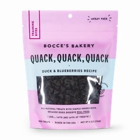 Bocces Everyday Training Bites Quack, Quack, Quack 6oz bag barn supply,horse stable organizer,poultry waterer