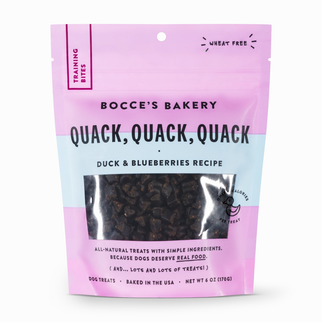 Bocces Everyday Training Bites Quack, Quack, Quack 6oz bag barn supply,horse stable organizer,poultry waterer
