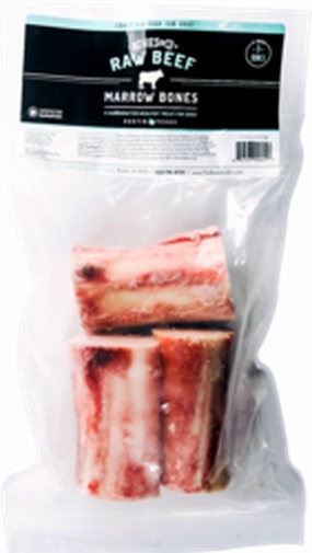 Bones & Co Beef Bones 4" 3 Pack frozen raw dog food,raw patties for dogs,raw diet dog food