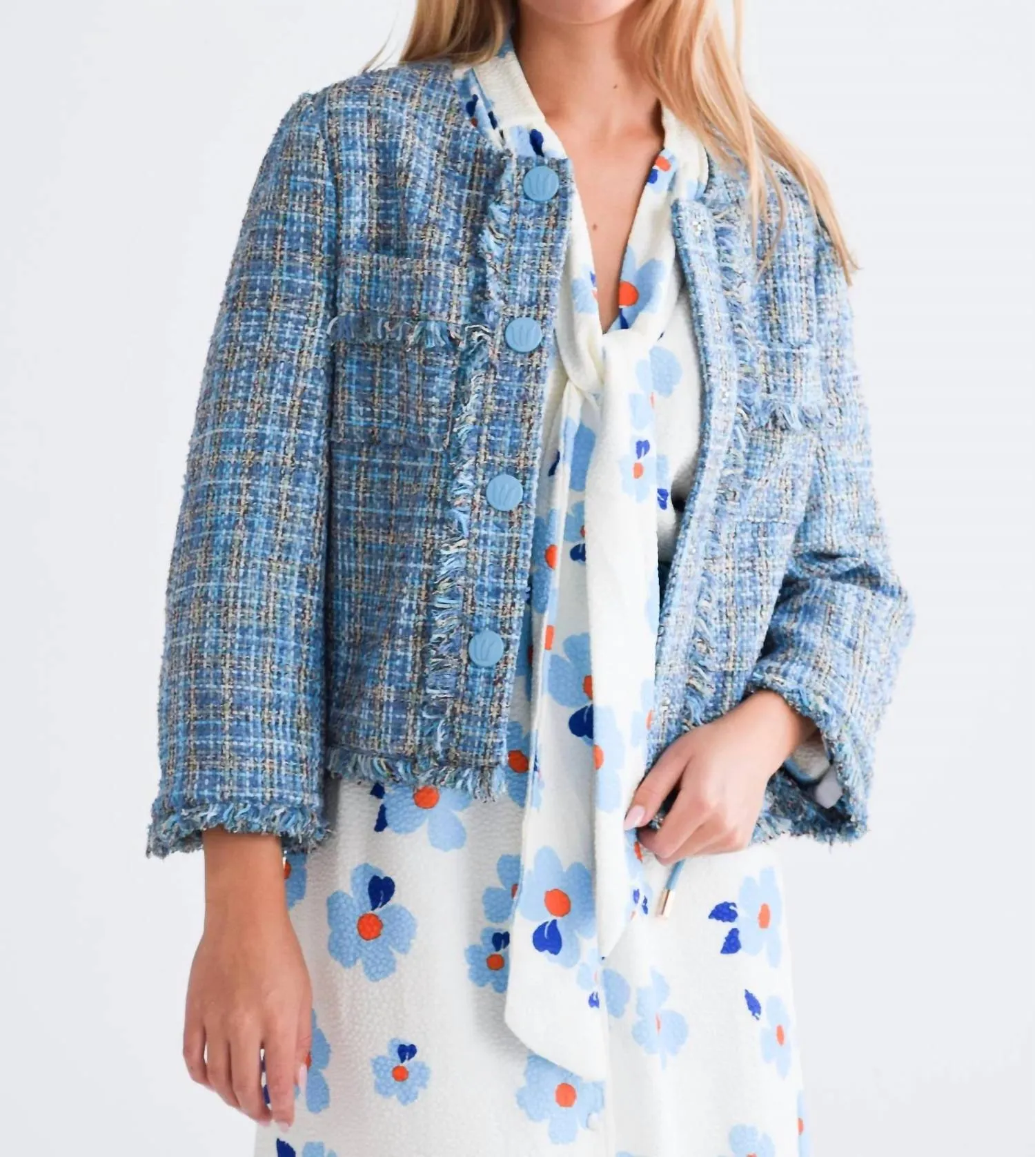 Boxy Jacket In Blue
