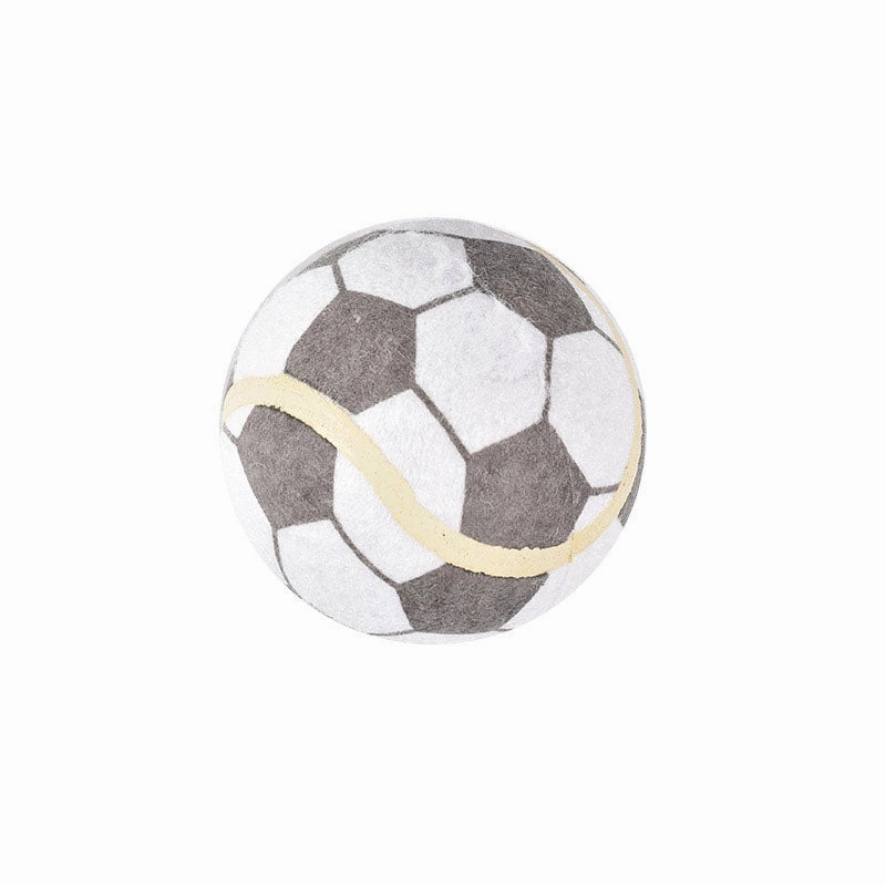 BPS football for large dogs - grey - 10cm durable dog toy,rope chew toy,interactive dog toy