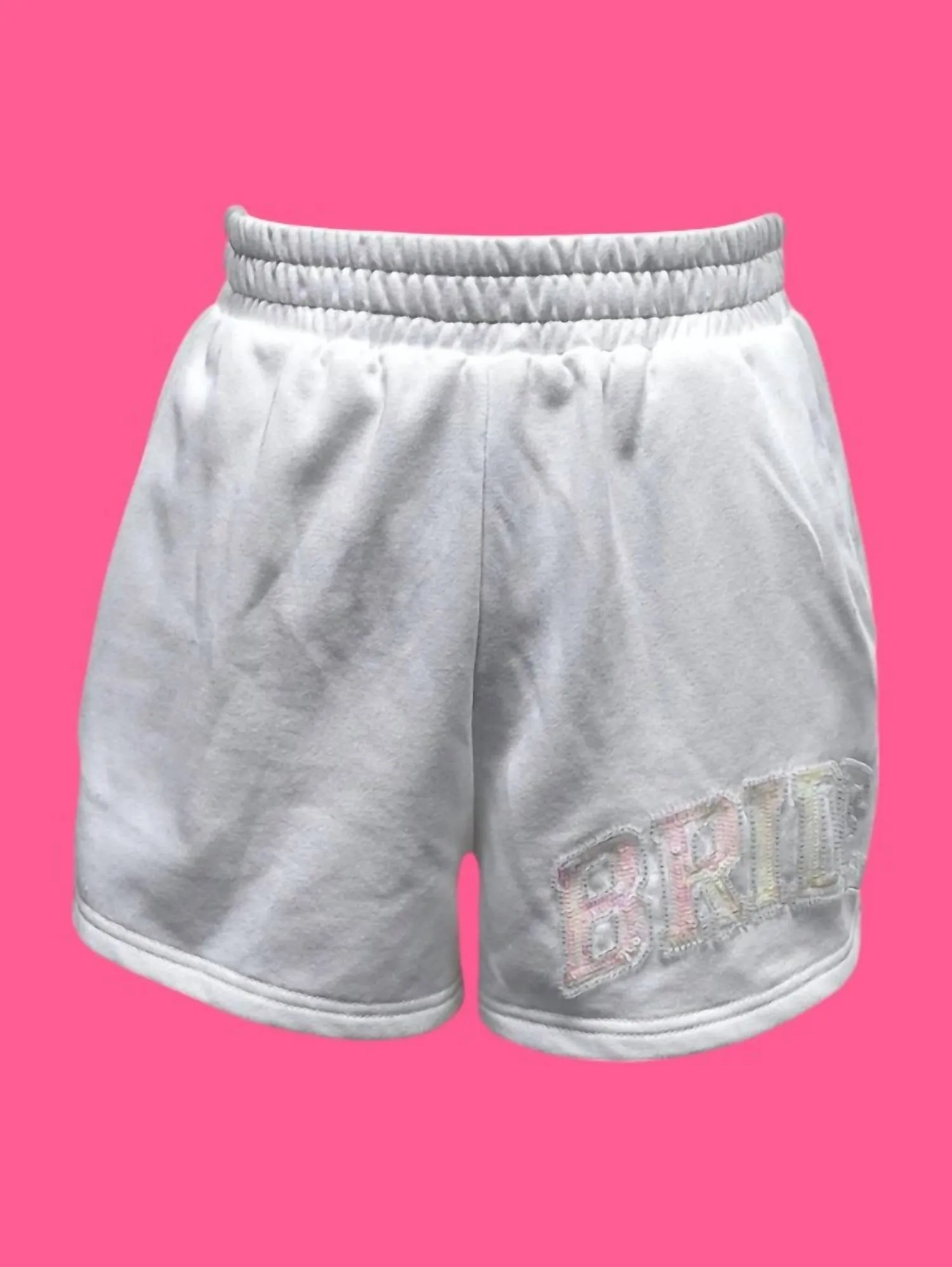 Bride Shorts In White