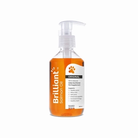 Brilliant Salmon Oil for Dogs and Cats - 300ml meat dog treat,healthy dog snack,jerky for dogs