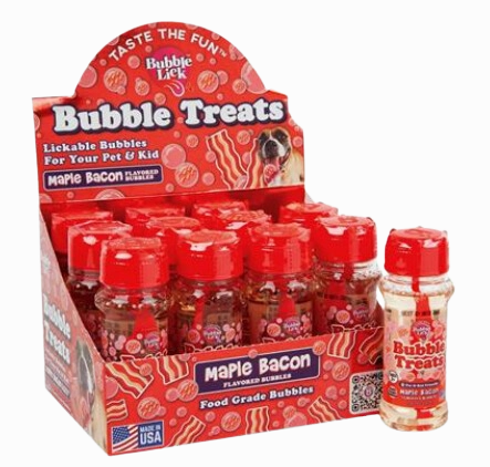 Bubble Lick Bubble Treats for Dogs - Maple Bacon Flavor stainless steel bowl,metal pet feeder,steel water dish