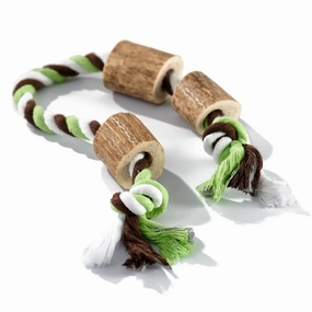Buck Bone Organics Elk Antler Cotton Rope Chew Toy poultry chews,horse chew toys,bird packaged treats