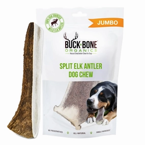 Buck Bone Organics Split Elk Antler poultry chews,horse chew toys,bird packaged treats