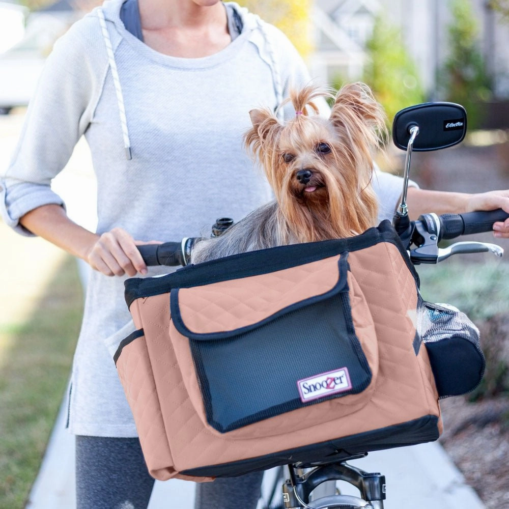 Buddy Bike Basket in Pink treat storage jar,dog treat container,pet snack jar