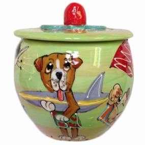 Bulldog 4 Dog Treat Jar pet apparel,dog hoodie,fashionable pet wear
