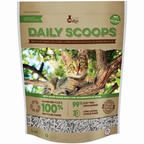 BUNDLE DEAL: Cat Love Daily Scoop Recycled Paper Cat Litter clumping cat litter,natural cat litter,dust free cat litter