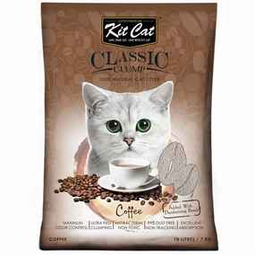 BUNDLE DEAL: Kit Cat Classic Clump Coffee Clay Cat Litter 10L clumping cat litter,natural cat litter,dust free cat litter