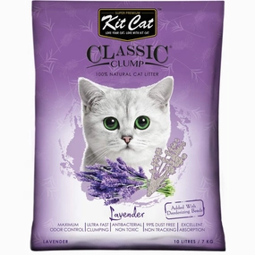 BUNDLE DEAL: Kit Cat Classic Clump Lavender Clay Cat Litter 10L clumping cat litter,natural cat litter,dust free cat litter