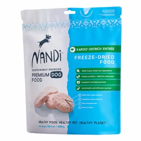 BUNDLE DEAL: Nandi Karoo Ostrich Entree Grain-Free Freeze-Dried Dog Food 400g horse supplement horse vitamins animal probiotics livestock digestive aid horse immune booster