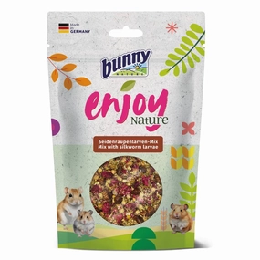 Bunny Nature EnjoyNature Mix With Silkworm Larvae Rabbit Treat 40g parrot cage,small bird perch,exotic pet bird
