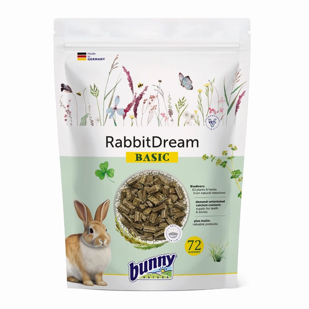 Bunny Nature RabbitDream Basic Rabbit Food 600g parrot cage,small bird perch,exotic pet bird