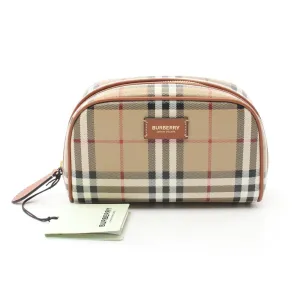 Burberry  Coated Canvas Leather Weekend Bag