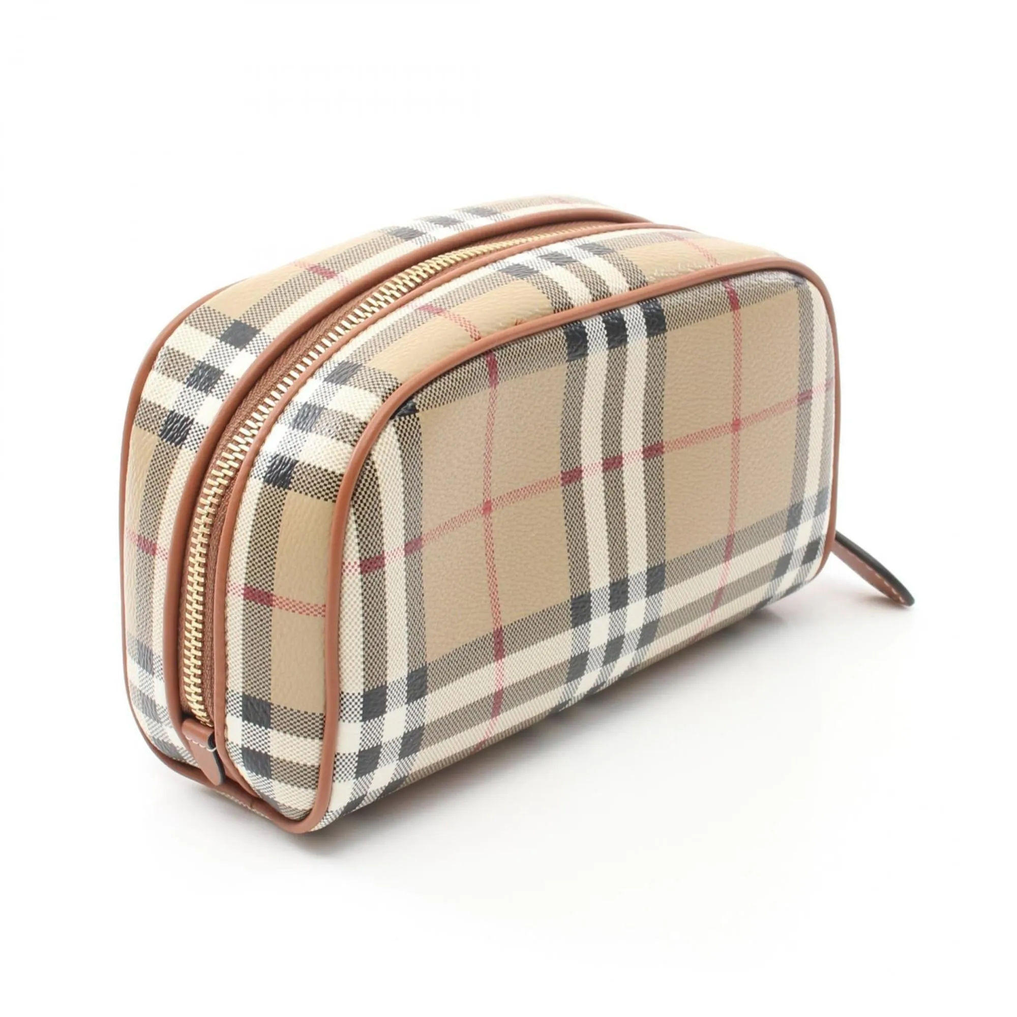Burberry  Coated Canvas Leather Weekend Bag