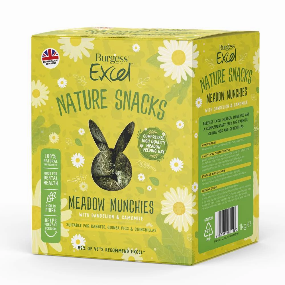 Burgess Excel Meadow Munchies Nature Snacks For Small Animals 1kg parrot cage,small bird perch,exotic pet bird