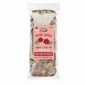 Burgess Excel Nature Snacks Forage & Feast Bar With Rose Hay Treat For Small Animals 60g parrot cage,small bird perch,exotic pet bird