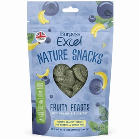 Burgess Excel Nature Snacks Fruity Feasts Treats For Rabbits & Guinea Pigs 60g parrot cage,small bird perch,exotic pet bird