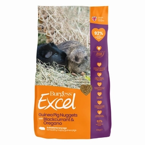 Burgess Excel Tasty Nuggets With Blackcurrant & Oregano For Guinea Pigs 1.5kg parrot cage,small bird perch,exotic pet bird