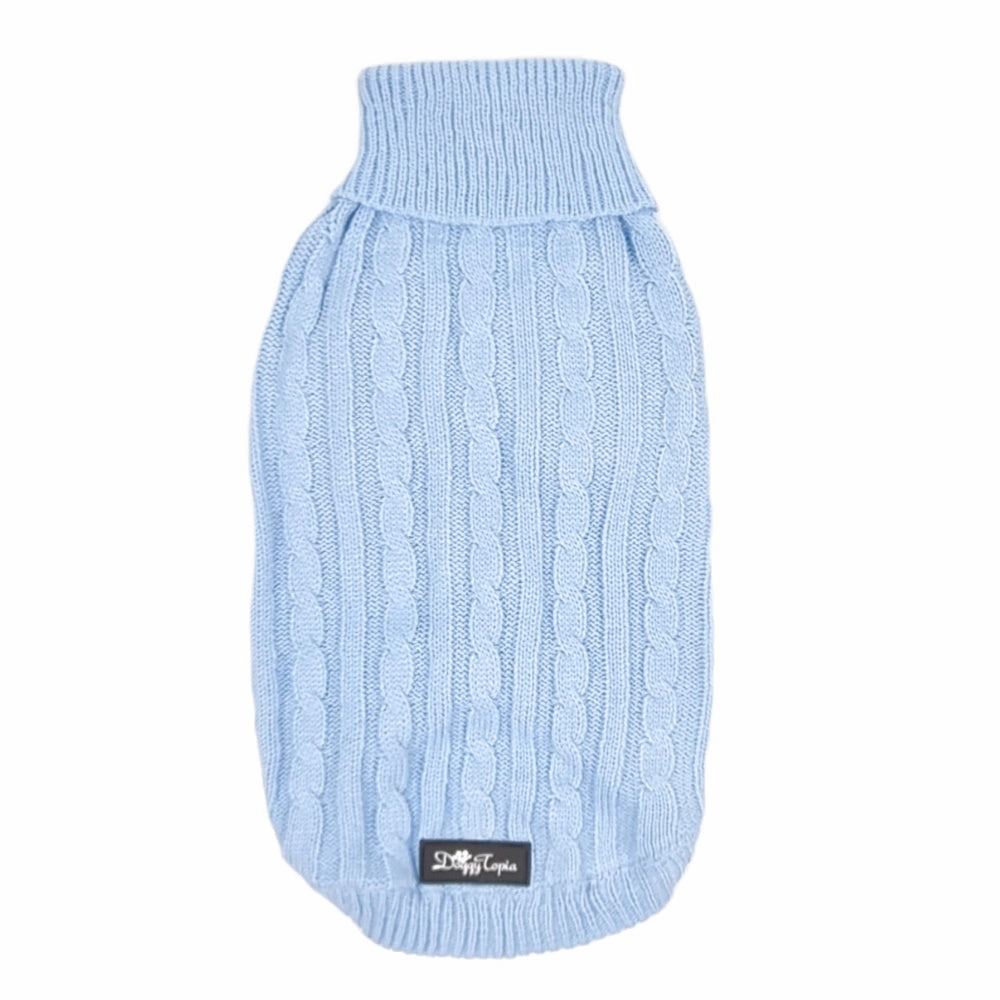 Cable Knit Jumper - Cornflower english tack set,horse saddle gear,equestrian supplies
